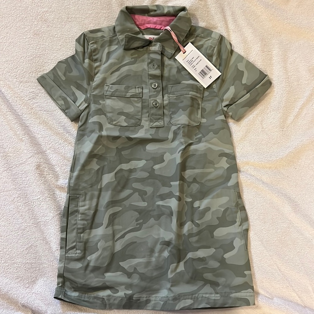NWT Vineyard Vines camo dress, 3T